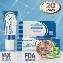 20 Tubes x 30g NUMBFAST® Topical Numbing Cream