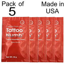 5 Pack 10g TATTOONUMB® Topical Numbing Cream