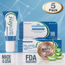 5 Tubes x 30g NUMBFAST® Topical Numbing Cream