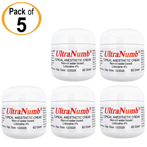 5 Jar x 60g ULTRANUMB® Topical Numbing Cream