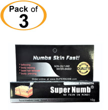 3 Tubes x 10g SUPER NUMB® Topical Numbing Cream