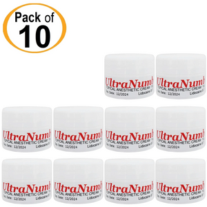 10 Jars x 10g ULTRA NUMB® Topical Numbing Cream