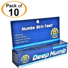10 Tubes x 10g DEEP NUMB® Topical Numbing Cream