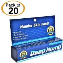 20 Tubes x 10g DEEP NUMB® Topical Numbing Cream
