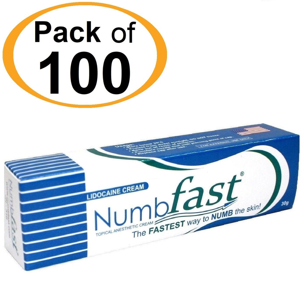 100 Tubes x 30g NUMB FAST® Topical Numbing Cream