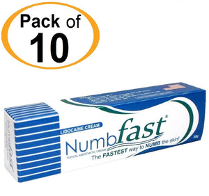 10 Tubes x 30g NUMB FAST® Topical Numbing Cream