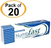20 Tubes x 30g NUMB FAST® Topical Numbing Cream