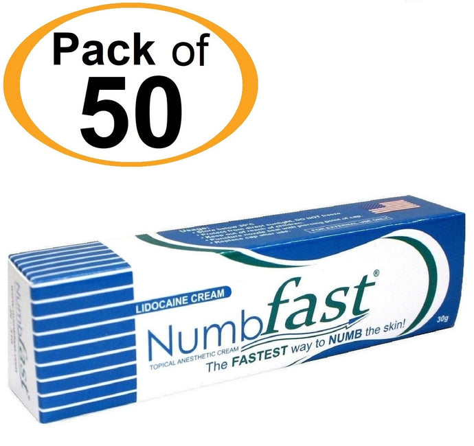 50 Tubes x 30g NUMB FAST® Topical Numbing Cream